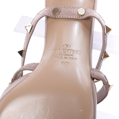 Valentino Garavani Nappa Rockstud Criss Cross 55mm Mules 37 Poudre 9 of 9