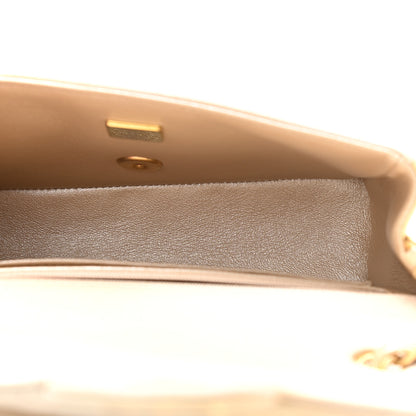 Chanel Metallic Goatskin Quilted Mini Rectangular Flap Gold 5 of 11