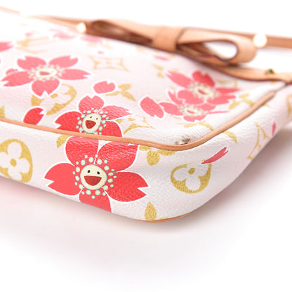 Louis Vuitton Monogram Cherry Blossom Pochette Accessories Red 10 of 10