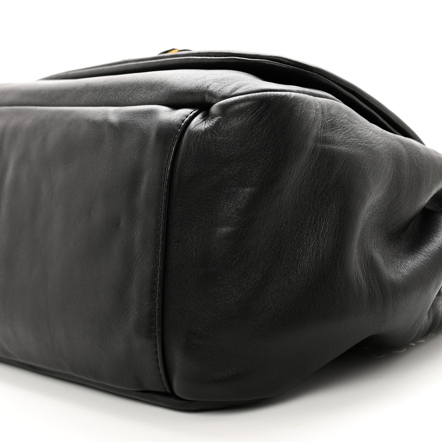 Lambskin CC Disc Accordion Flap Black