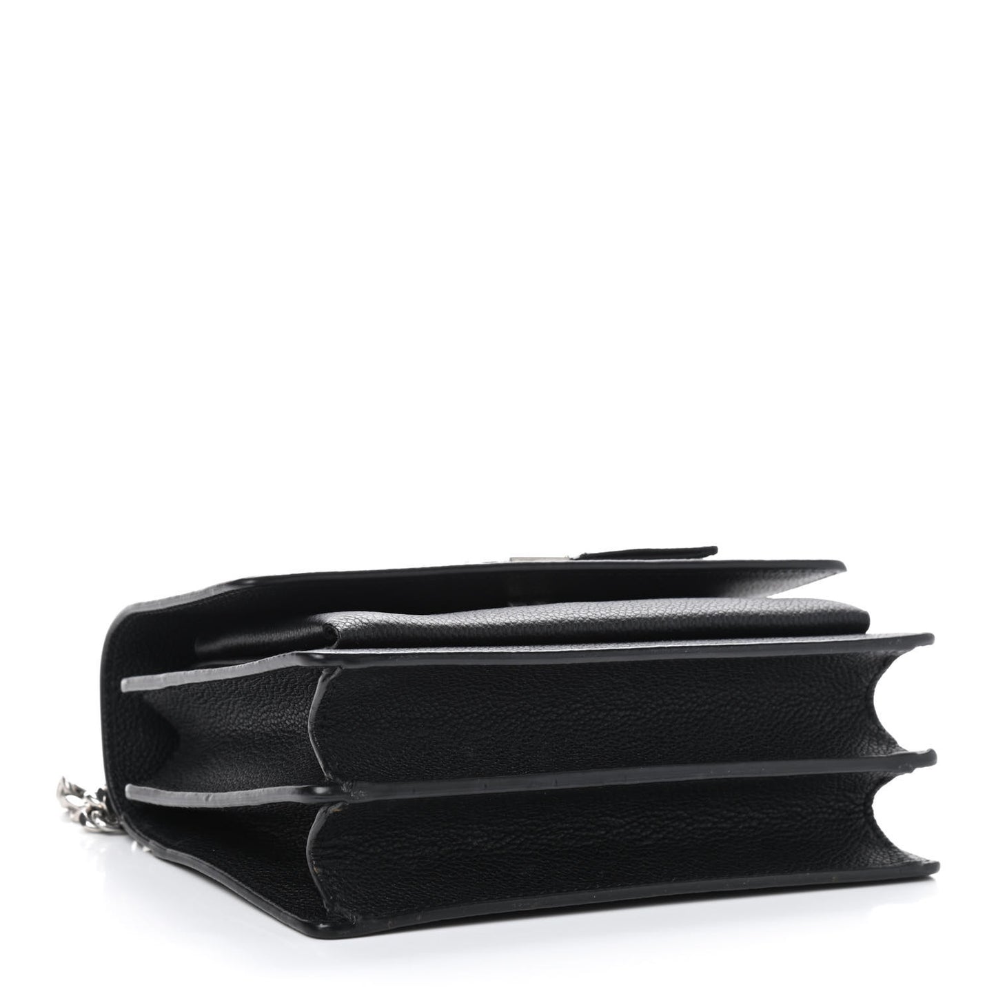 Grained Calfskin Small Monogram Sunset Black