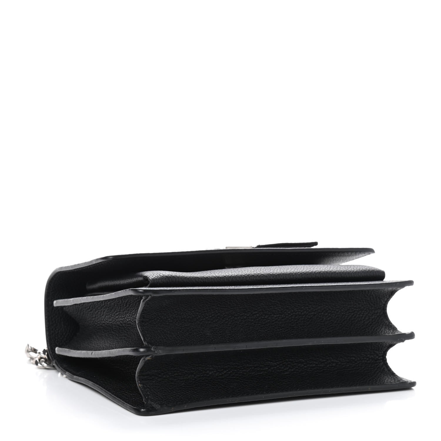 Saint Laurent Grained Calfskin Small Monogram Sunset Black 3 of 7