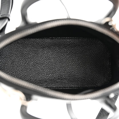 Balenciaga Grained Calfskin Cities Paris XXS Ville Top Handle Bag Black White 5 of 11