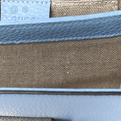 Gucci Dollar Calfskin Small Interlocking G Shoulder Bag Mineral Blue 10 of 14