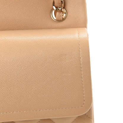 Chanel Caviar Quilted Jumbo Double Flap Beige Clair 11 of 12