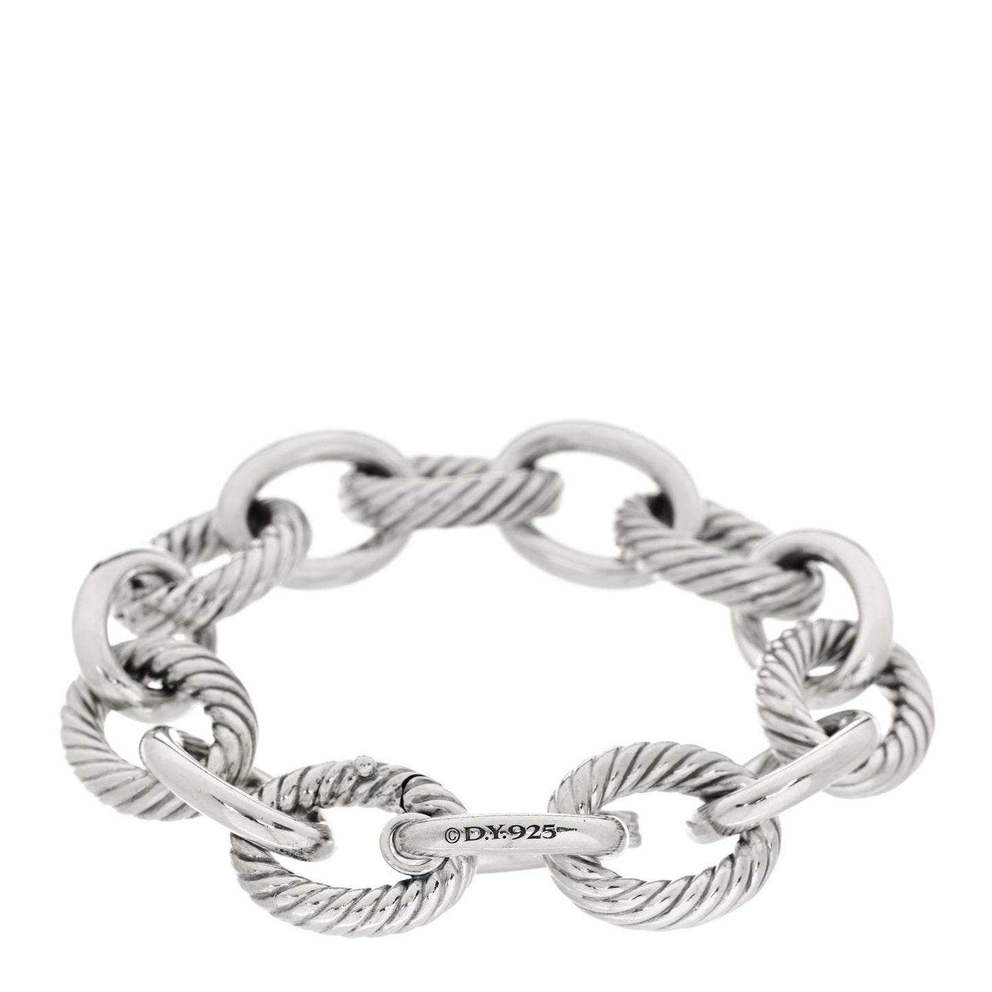 Sterling Silver 17mm Extra Large Oval Link Bracelet