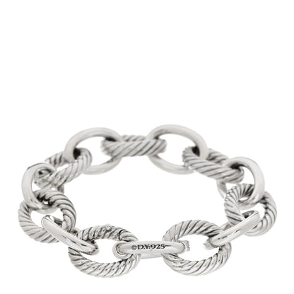 David Yurman Sterling Silver 17mm Extra Large Oval Link Bracelet 2 of 4