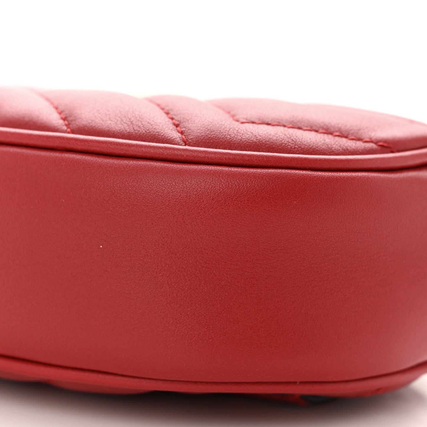 Calfskin Matelasse GG Marmont Belt Bag 95 38 Hibiscus Red