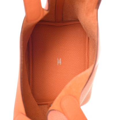 Hermes Taurillon Clemence Picotin Lock 18 PM Orange 5 of 7