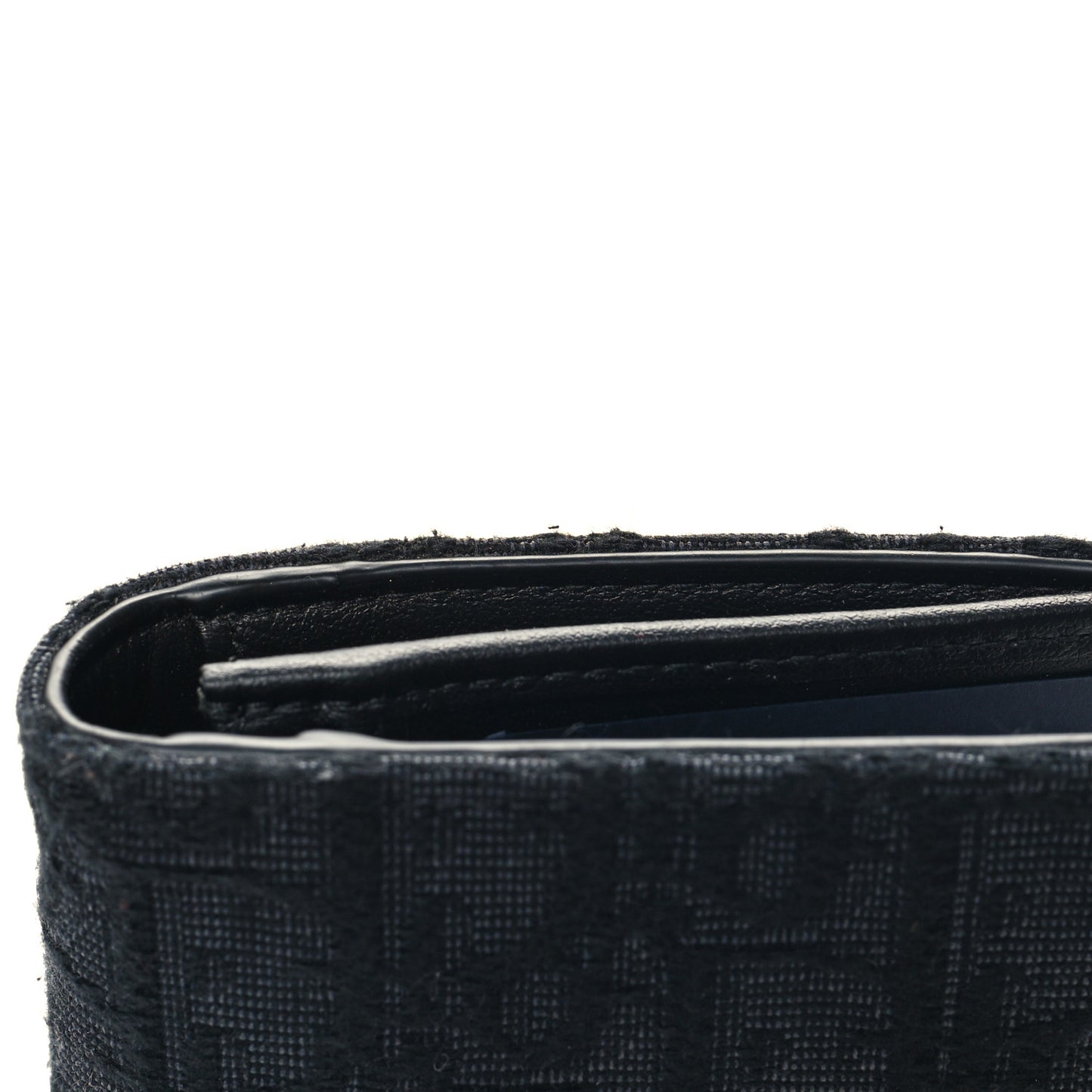 Oblique Vertical Wallet Black