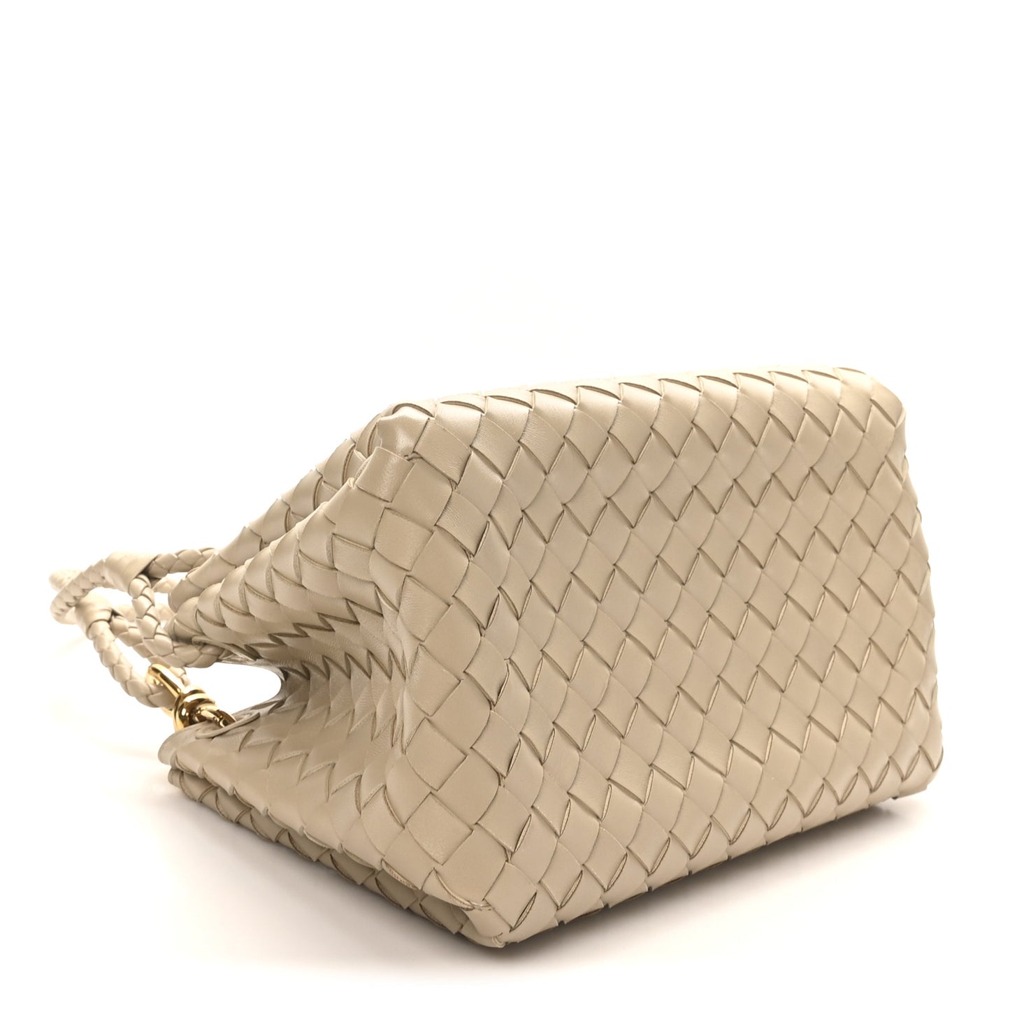 Nappa Intrecciato Medium Parachute Shoulder Bag Tufo