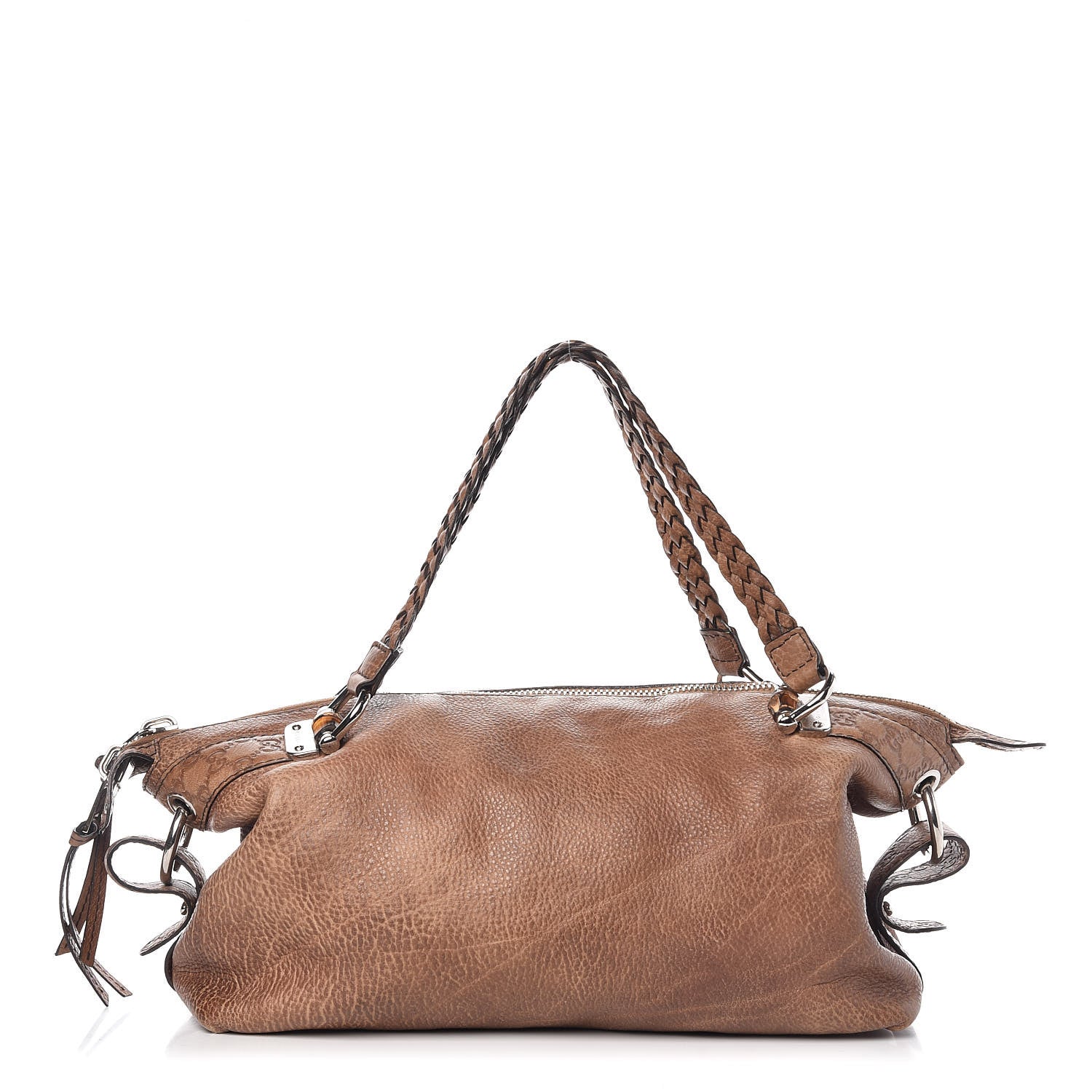 Gucci Calfskin Medium Bamboo Bar Shoulder Bag Light Brown 1 of 24