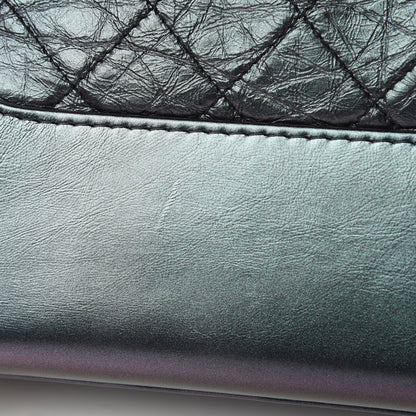 Chanel Iridescent Aged Calfskin Quilted Medium Gabrielle Hobo Black 11 of 11