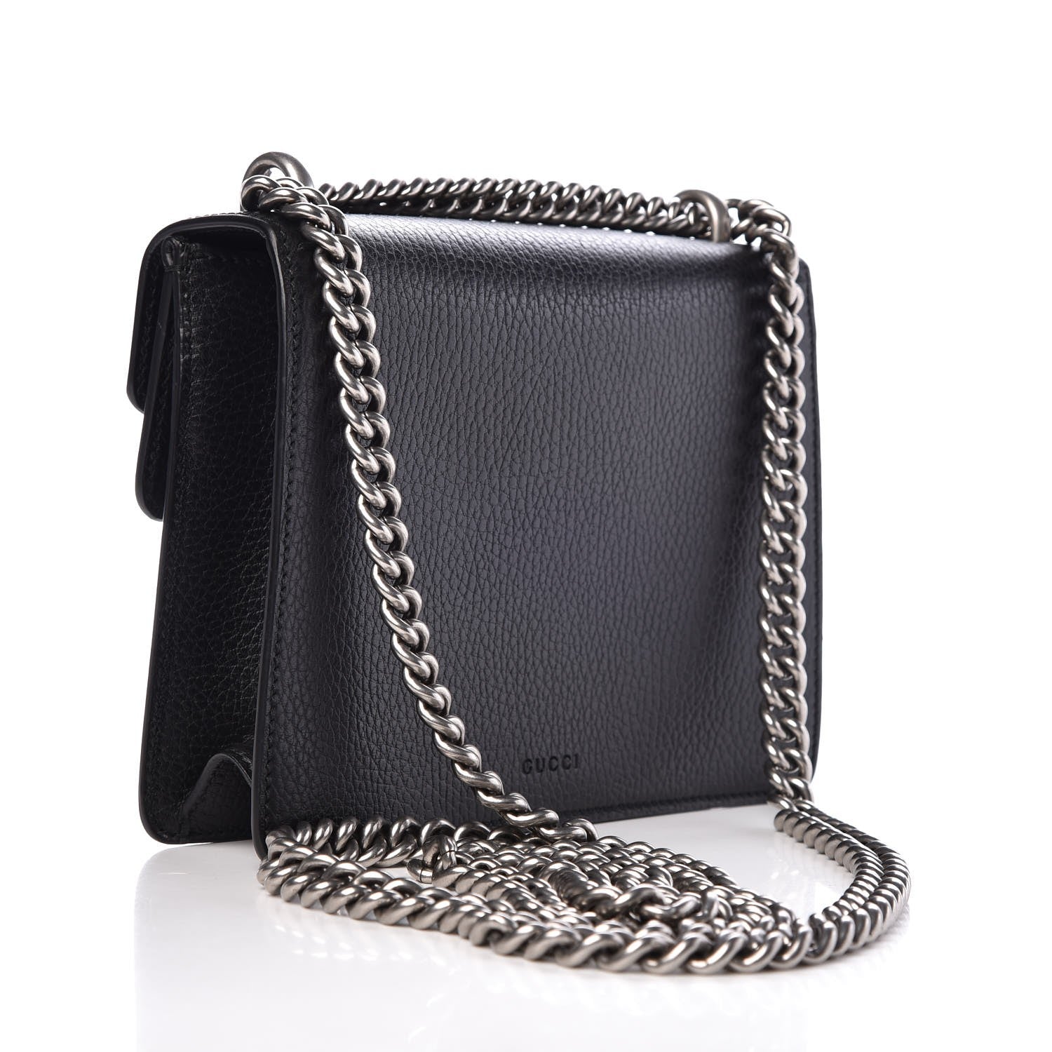 Gucci Calfskin Mini Dionysus Shoulder Bag Black 3 of 7