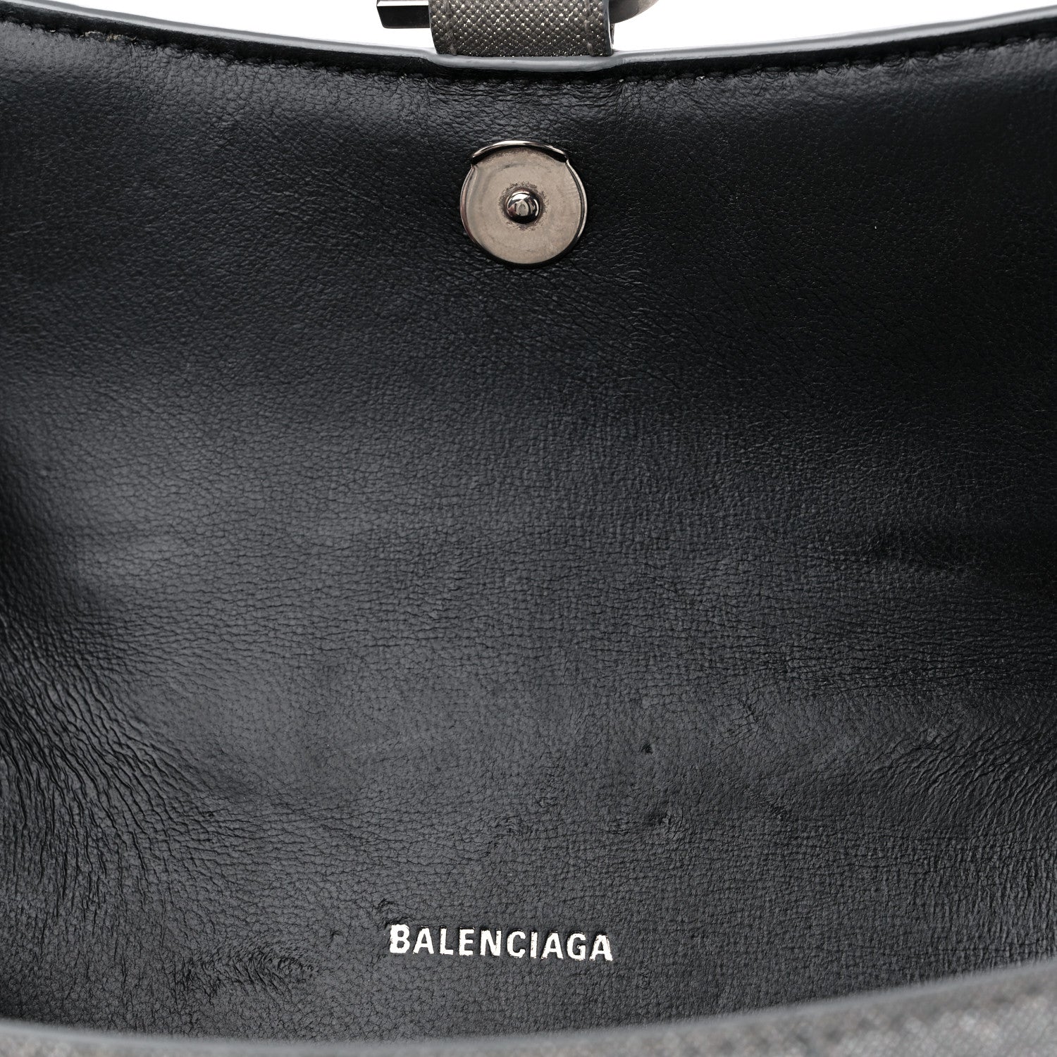 Balenciaga Glitter Fabric Hourglass Top Handle Bag XS Grey 12 of 15