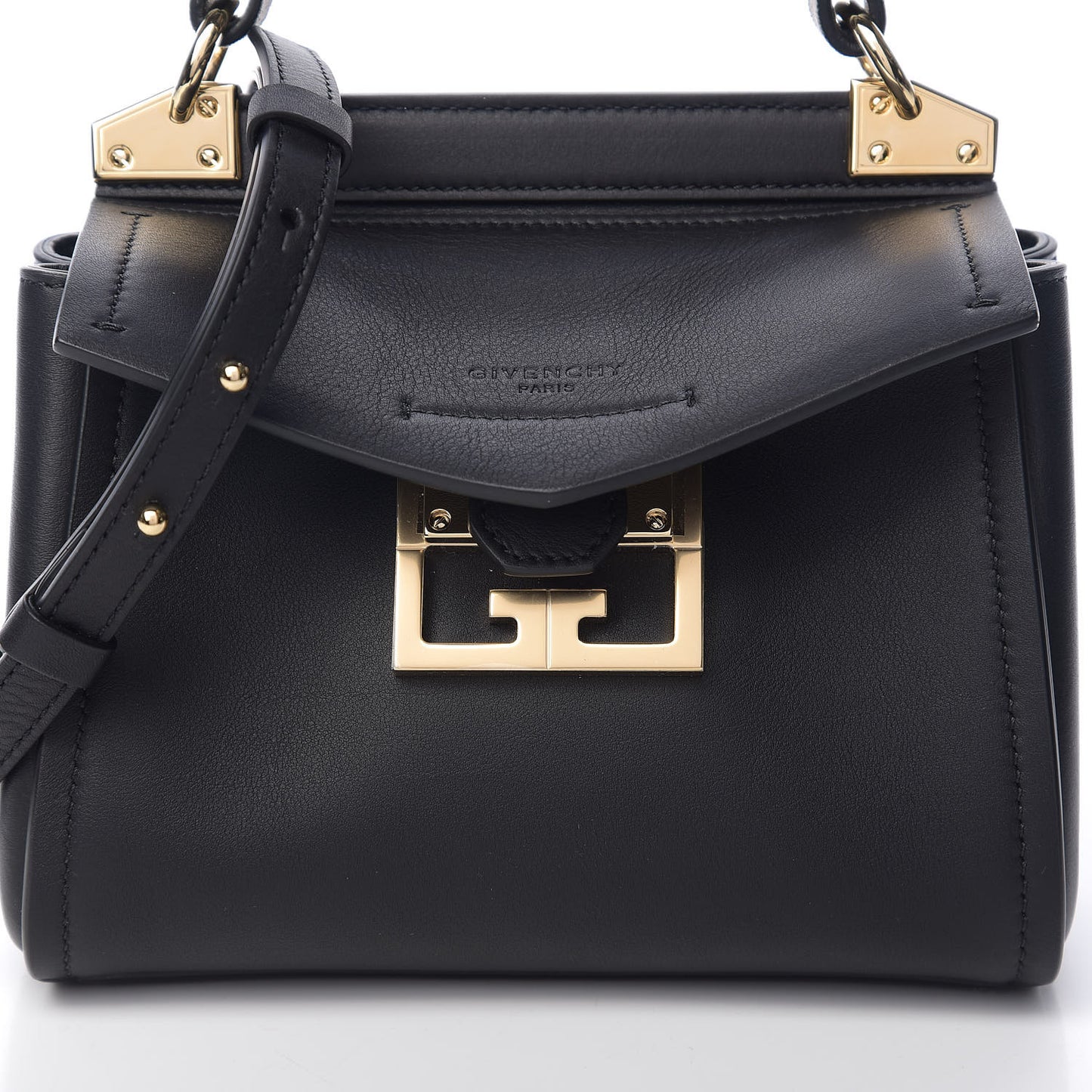 Calfskin Mini Mystic Shoulder Bag Black