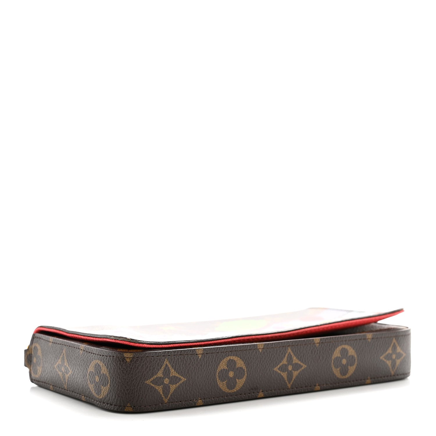 Louis Vuitton Monogram 2022 Christmas Animation China Chengdu Pochette Felicie Chain Wallet Red 5 of 10