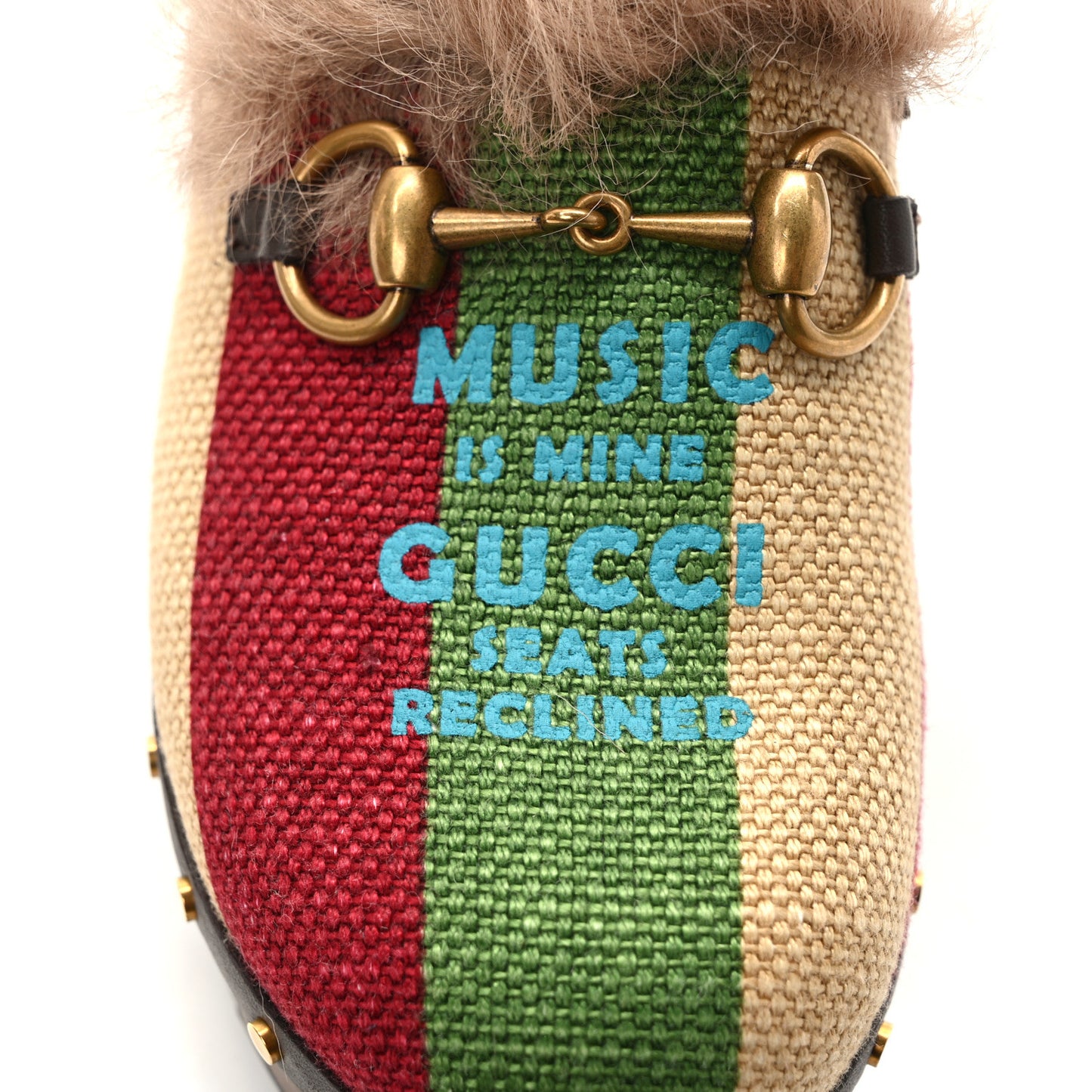 Canvas 100 Centennial Music Horsebit Amstel Slingback Clogs 36 Multicolor