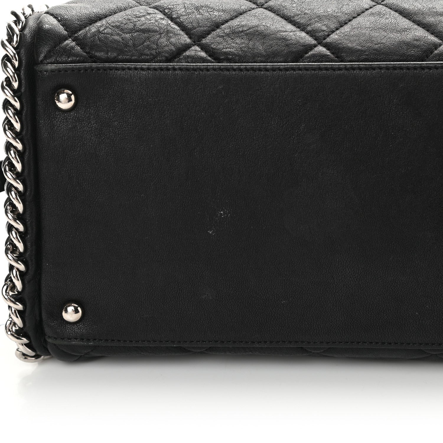 Chanel Calfskin Chain Around Bowler Black 15 of 20