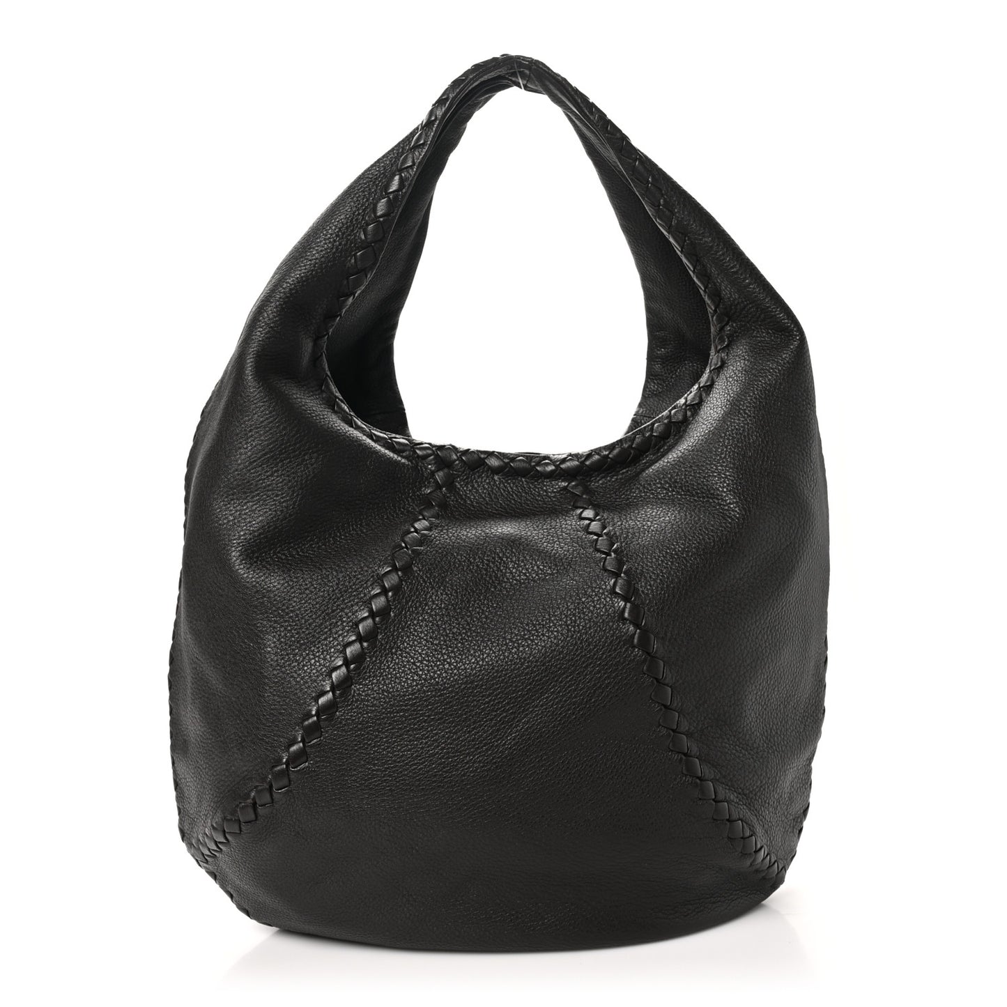Cervo Deerskin Large Hobo Ebano