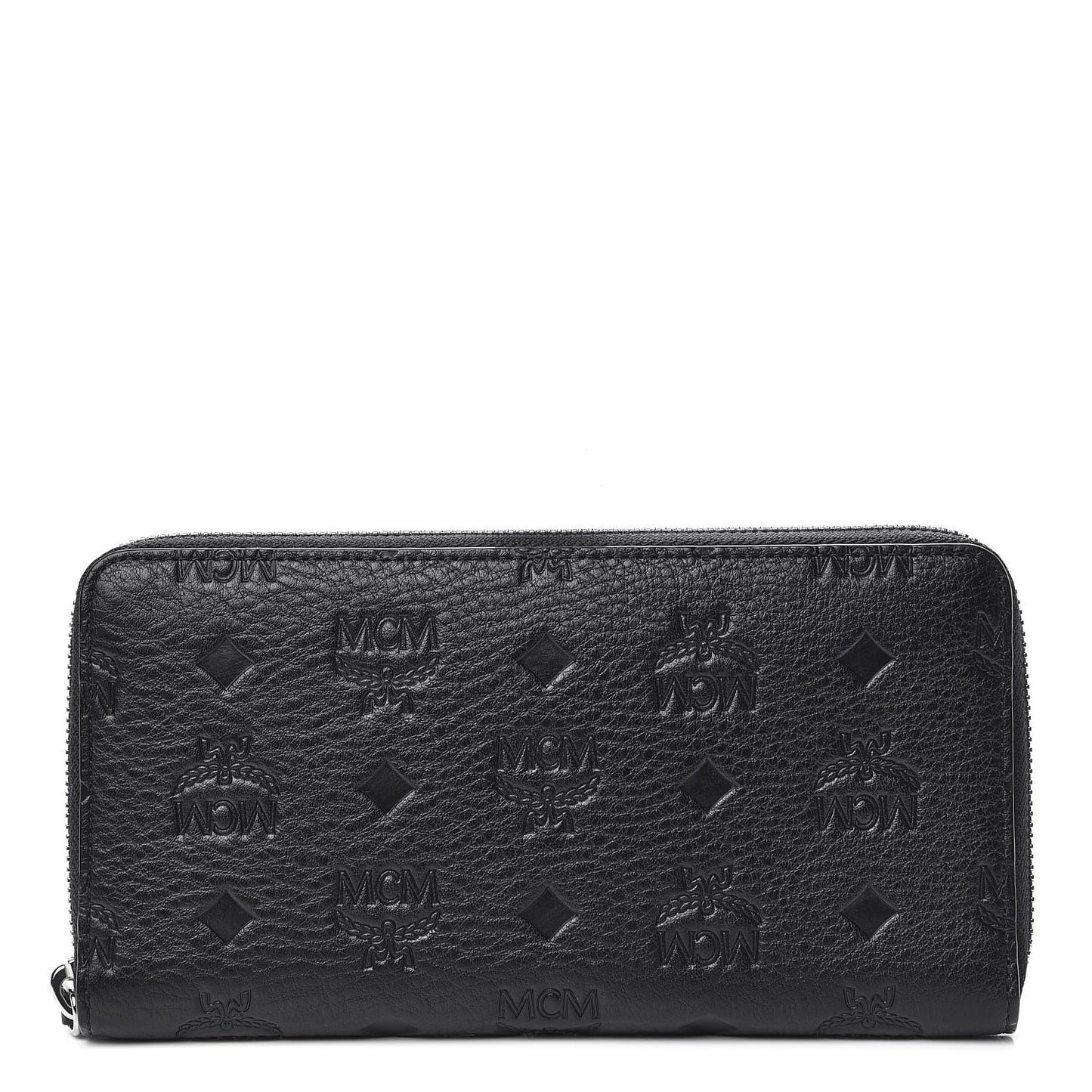 Calfskin Ottomar Monogram Klara Zip Wallet Black