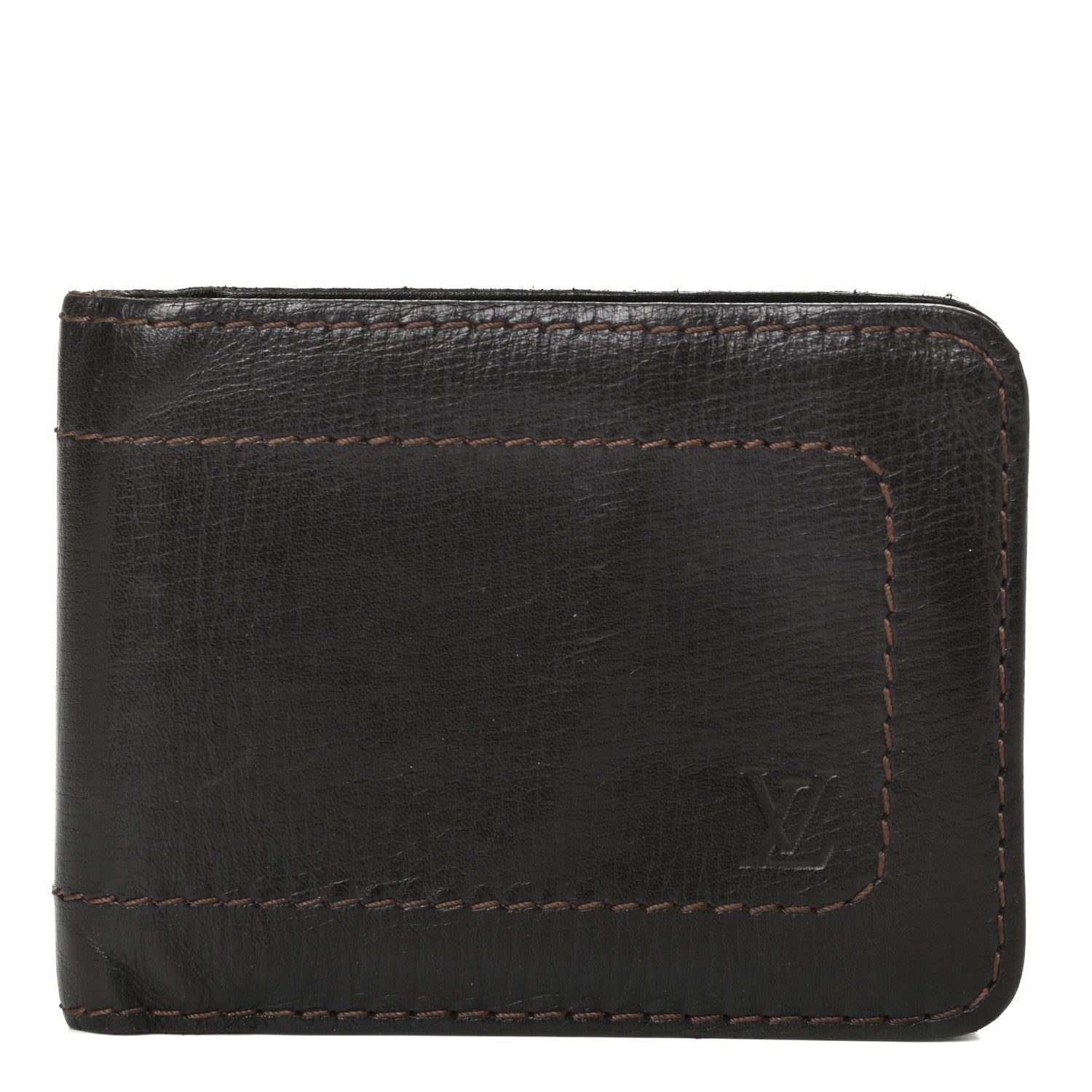 Louis Vuitton Utah 6 Cards Bill Holder Wallet Coffee 1 of 13