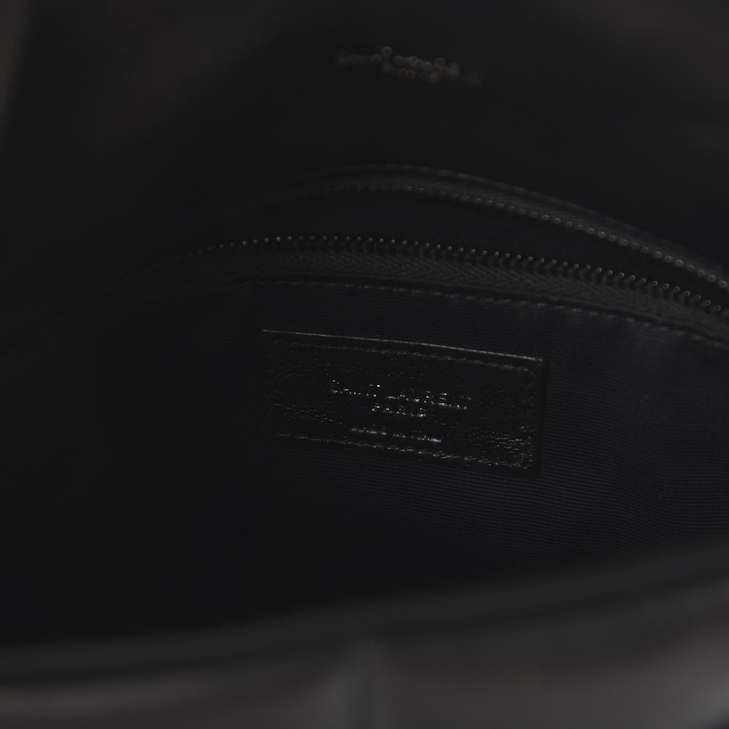 Lambskin Quilted Small Loulou Puffer Monogram Chain Satchel Black