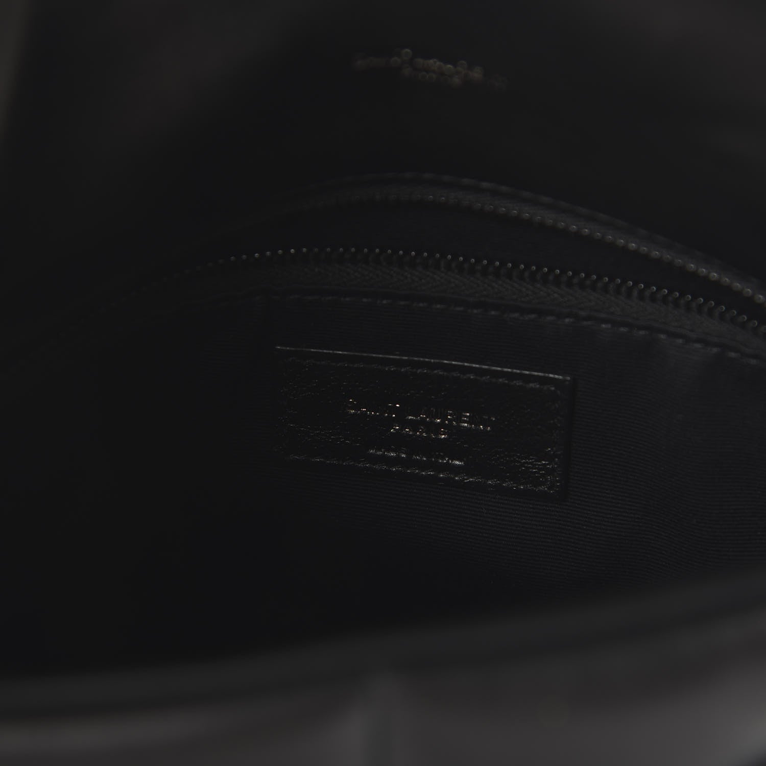 Saint Laurent Lambskin Quilted Small Loulou Puffer Monogram Chain Satchel Black 7 of 8