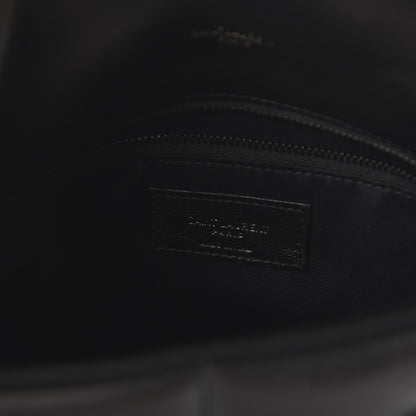 Saint Laurent Lambskin Quilted Small Loulou Puffer Monogram Chain Satchel Black 7 of 8