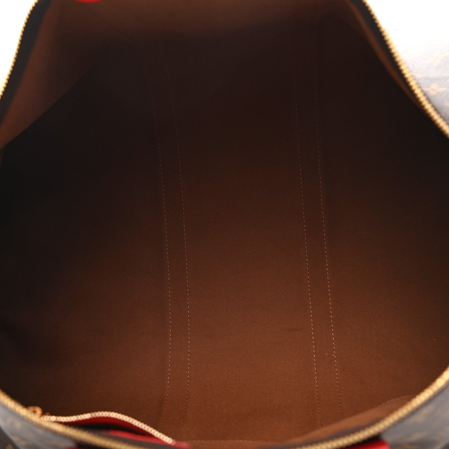 Calfskin Monogram Keepall Bandouliere 50 Coquelicot