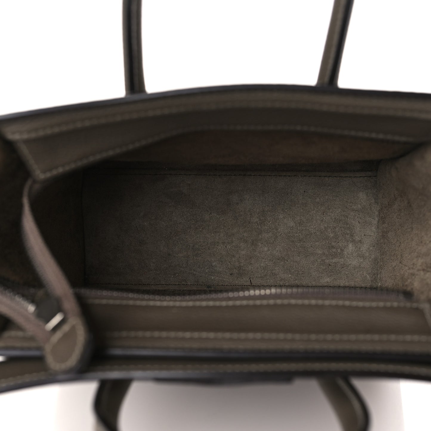 Drummed Calfskin Nano Luggage Souris