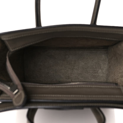 Celine Drummed Calfskin Nano Luggage Souris 5 of 9