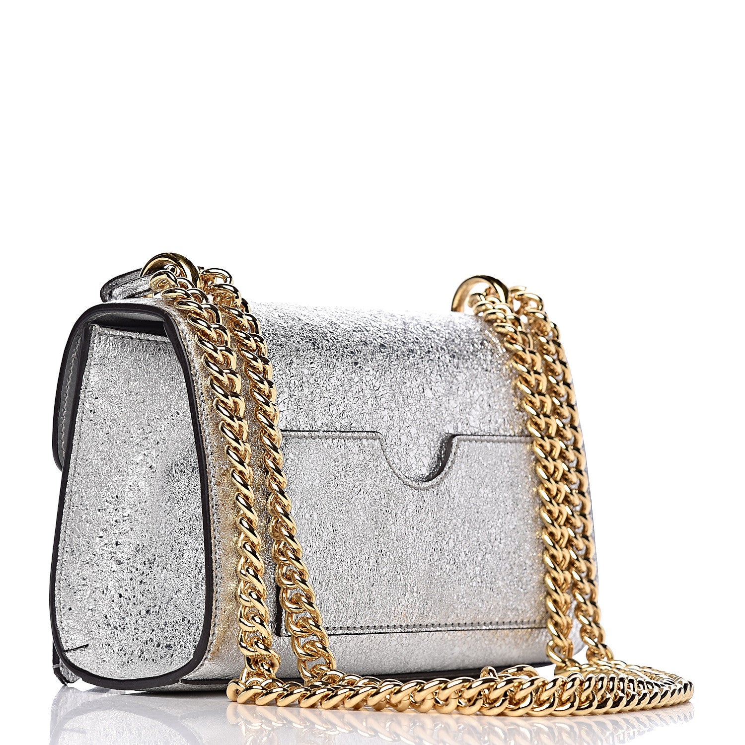 Gucci Galassia Small Padlock Shoulder Bag Argento 4 of 13