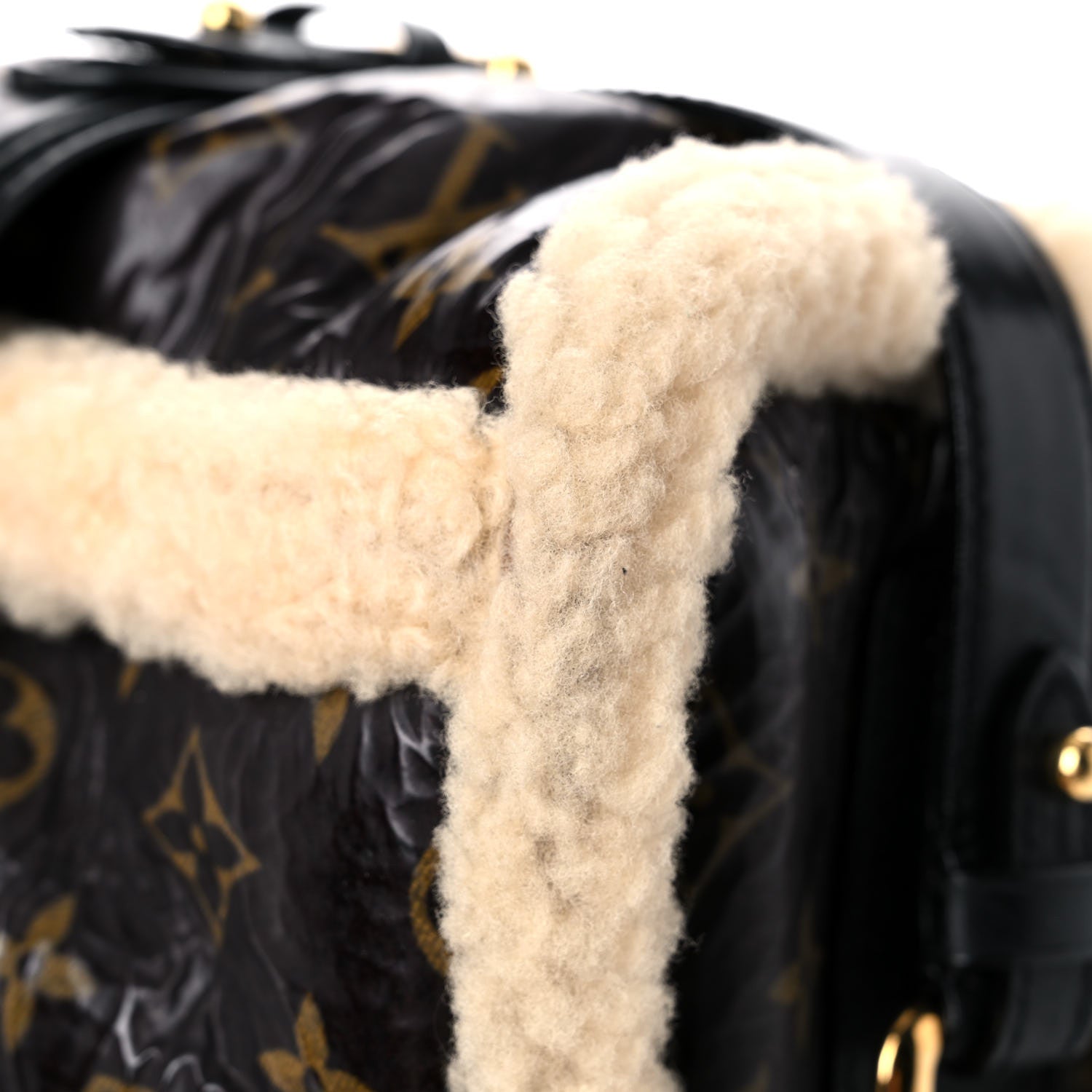 Louis Vuitton Monogram Shearling Storm Bag 9 of 13