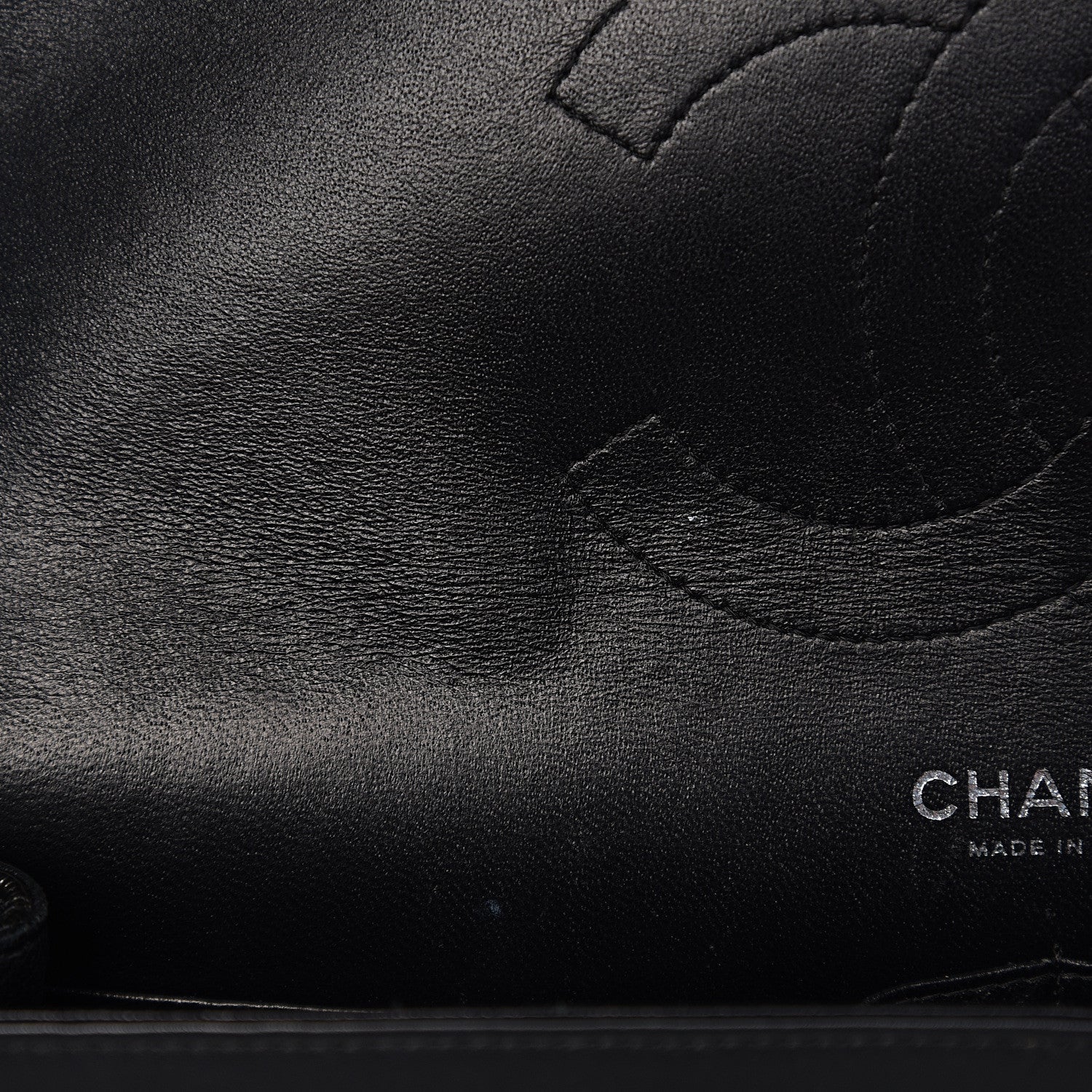 Chanel Striated Patent Quilted Jumbo Double Flap Black 10 of 16