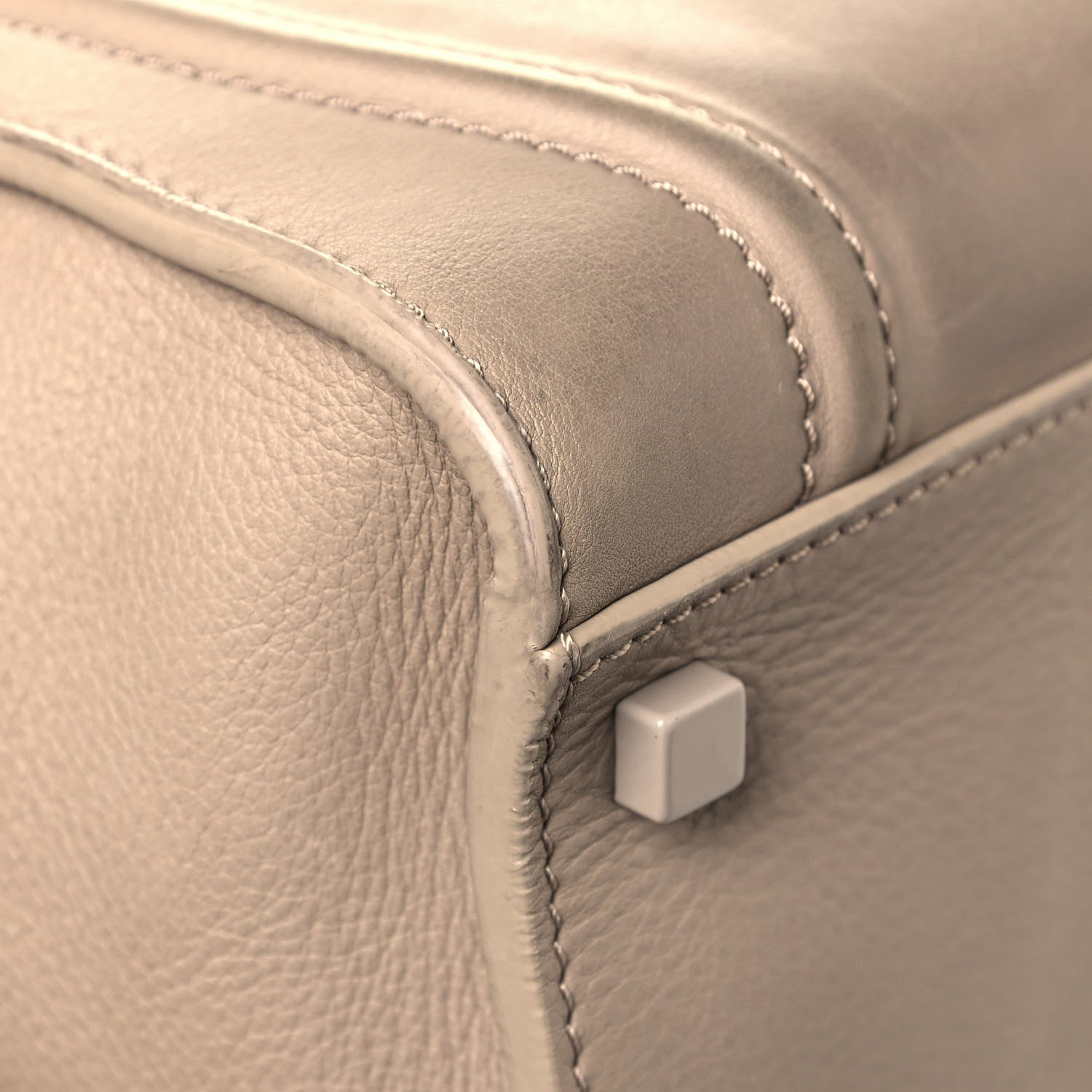 Celine Supple Calfskin Medium Phantom Luggage Beige 10 of 19