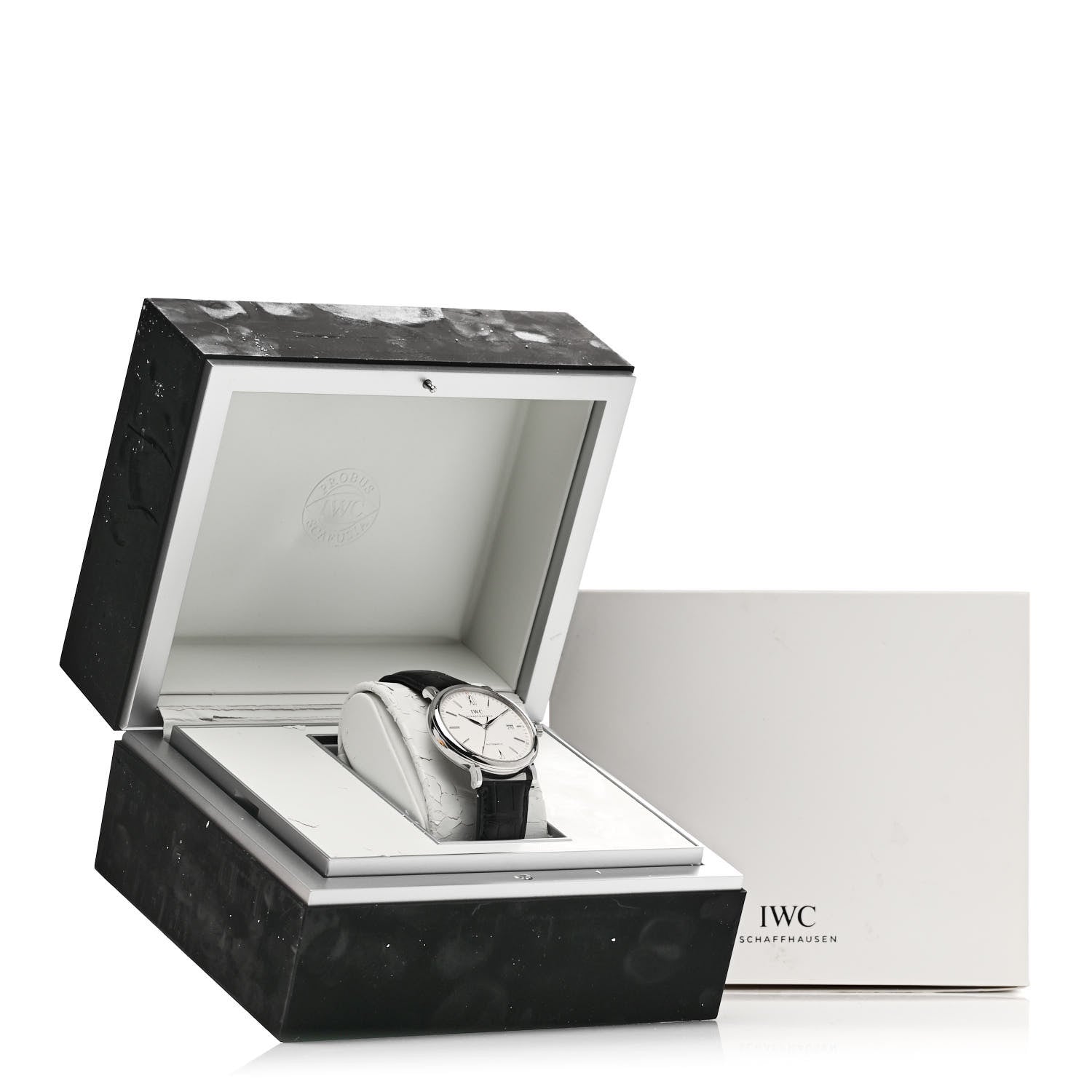 IWC Stainless Steel Alligator 40mm Portofino Automatic Watch IW356501 5 of 5