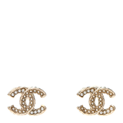 Chanel Pearl CC Earrings Gold 1 of 4