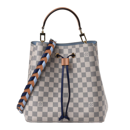 Louis Vuitton Damier Azur Braided Neonoe Blue 1 of 4
