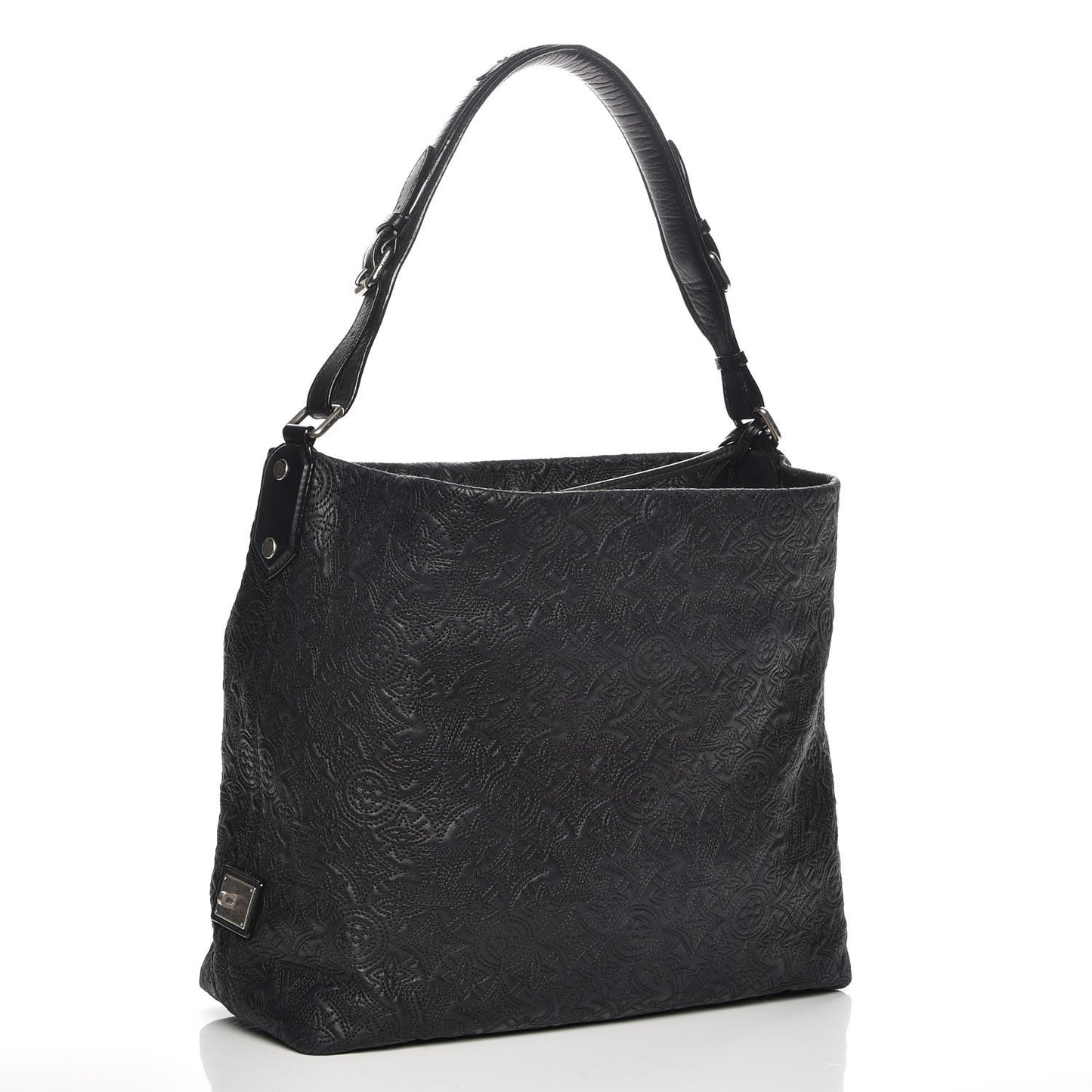 Monogram Lambskin Antheia Hobo PM Black