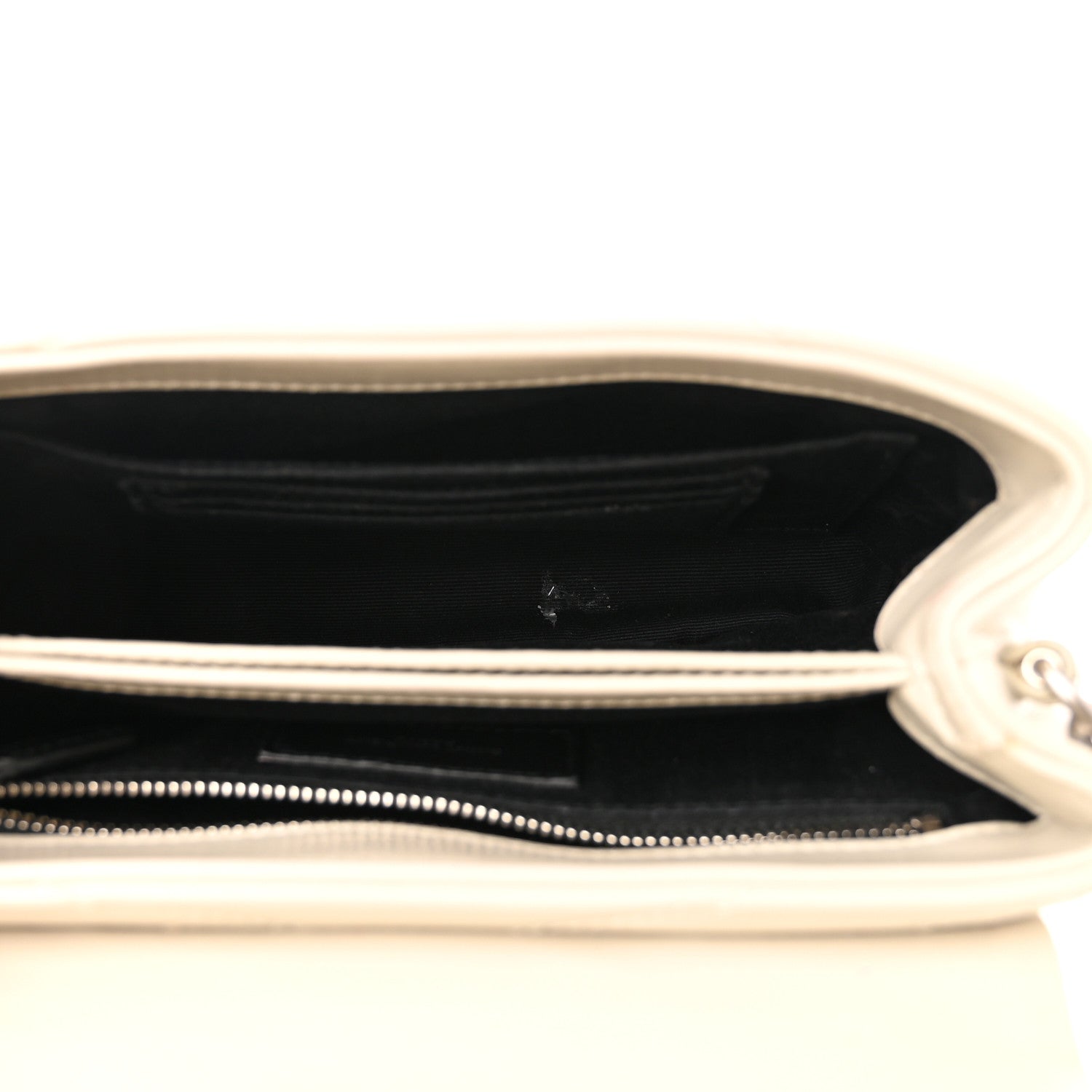 Saint Laurent Calfskin Y Quilted Monogram Toy Loulou Crossbody Bag Crema Soft 4 of 10