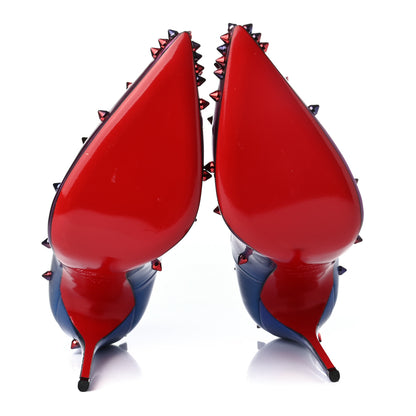 Christian Louboutin Patent Scarabe Degraspike 120 Pumps 37 Rose Digitale 5 of 7