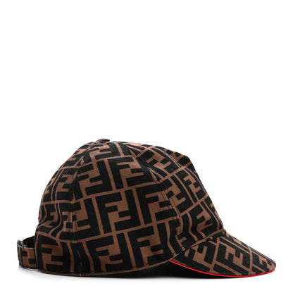 Fendi Canvas FF Reloaded Baseball Hat Tobacco Red 5 of 8