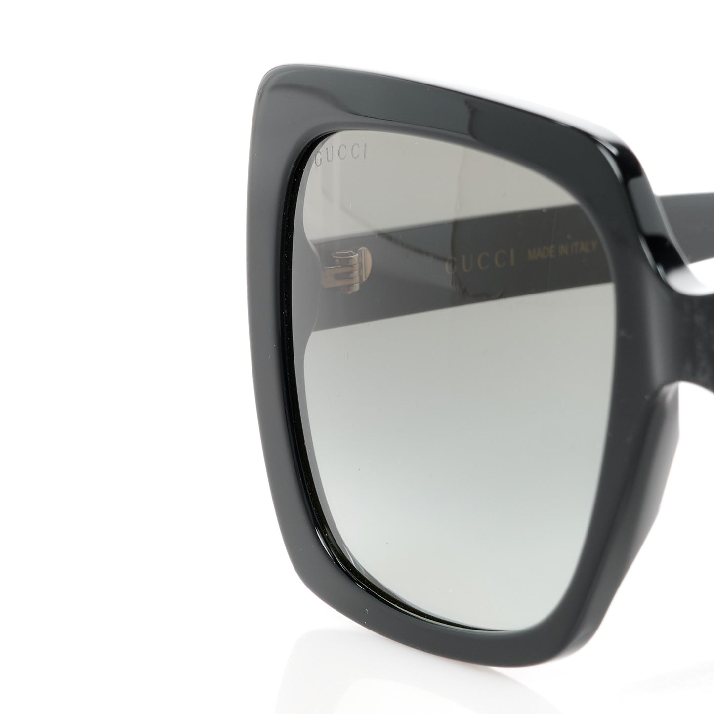 Crystal Square Frame GG Sunglasses GG0418S Black