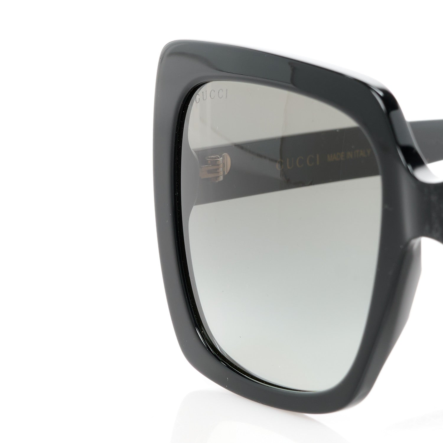 Gucci Crystal Square Frame GG Sunglasses GG0418S Black 9 of 9