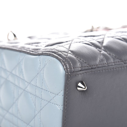 Christian Dior Lambskin Cannage Medium Tri-Color Lady Dior 9 of 13