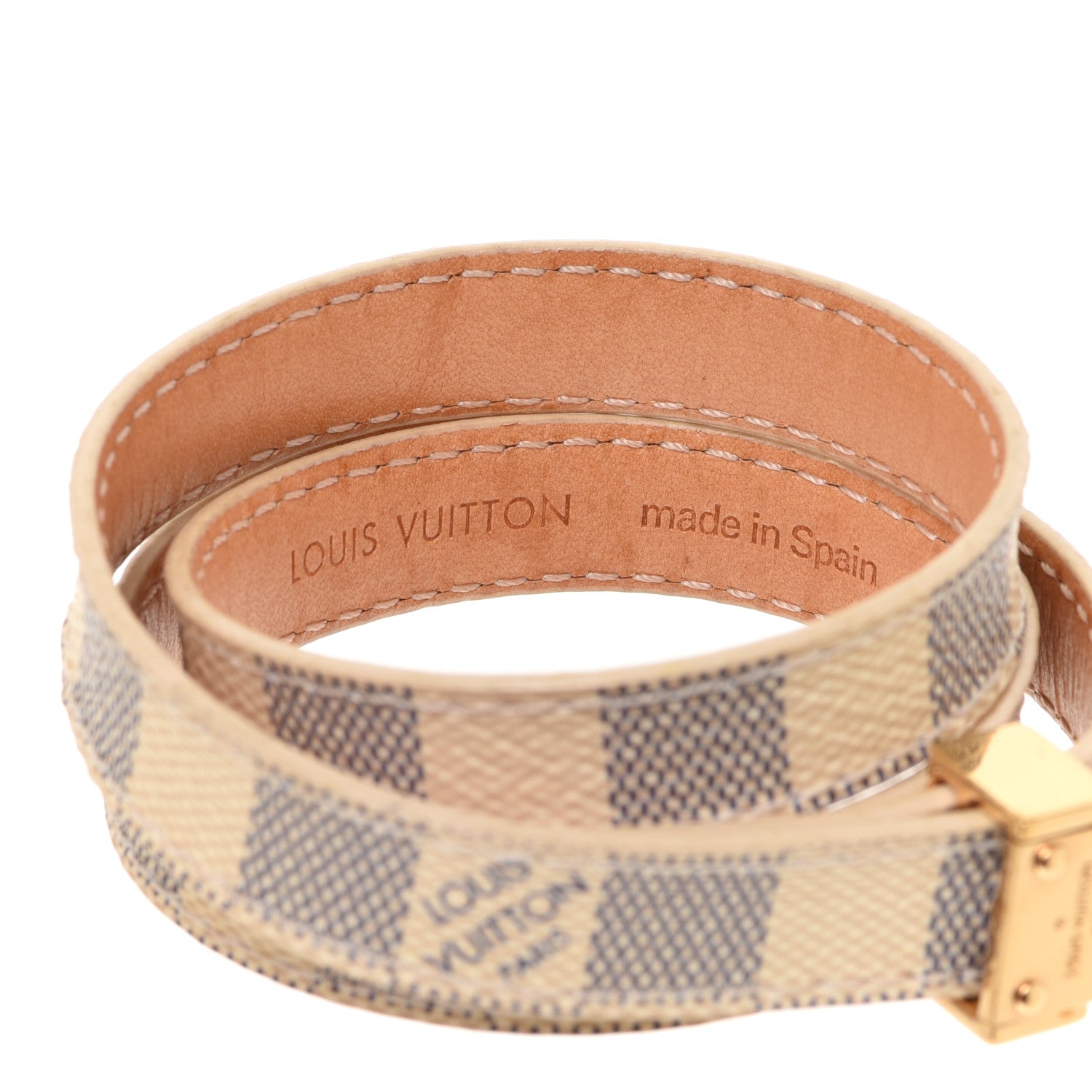 Louis Vuitton Damier Azur Box It Bracelet 17 4 of 6