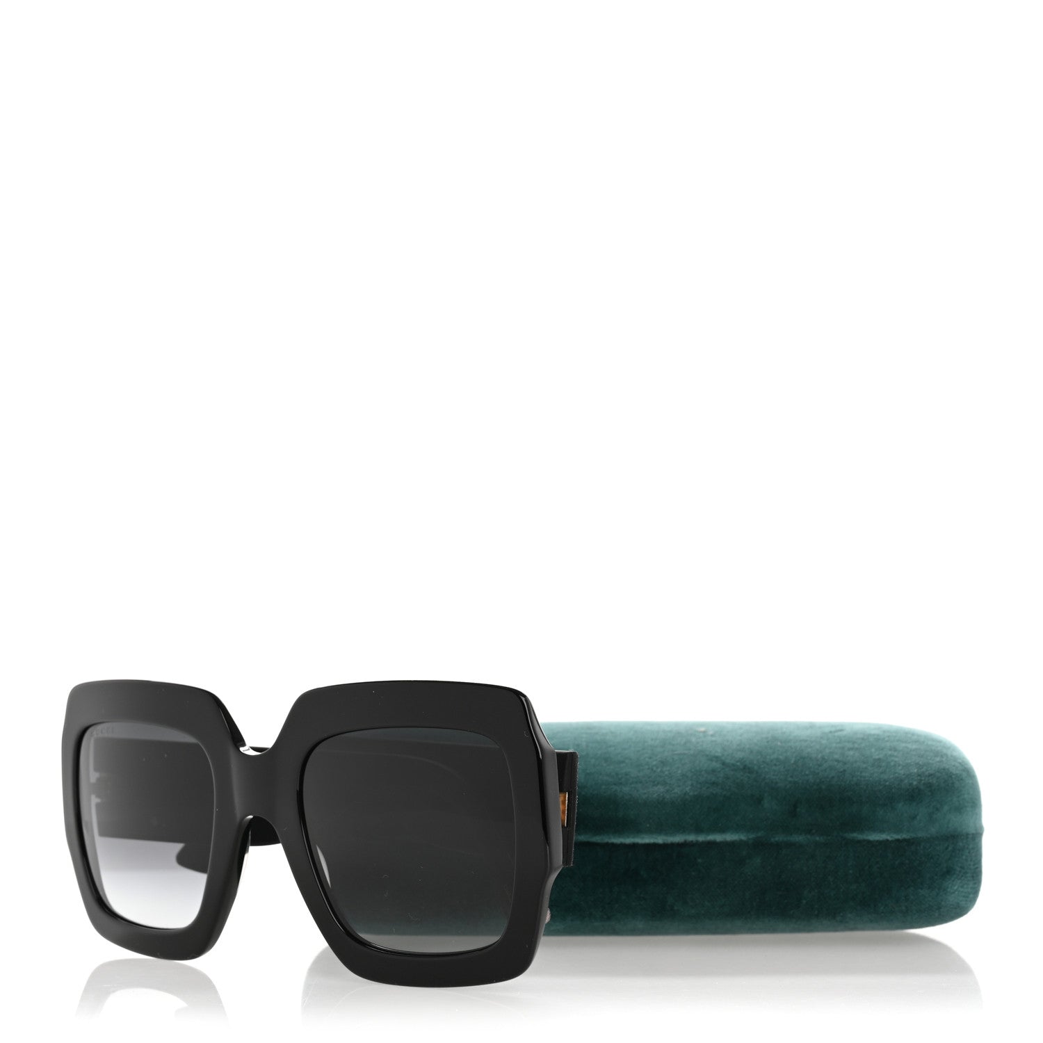 Gucci Acetate Square Frame Sunglasses GG0102S Black 11 of 11