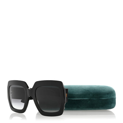 Gucci Acetate Square Frame Sunglasses GG0102S Black 11 of 11