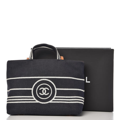 Chanel Denim Large Shopping Tote Black 16 of 16